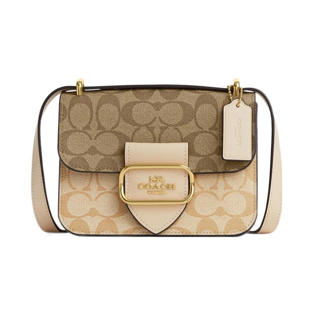 Morgan Square Crossbody Bag In Blocked Signature Canvas